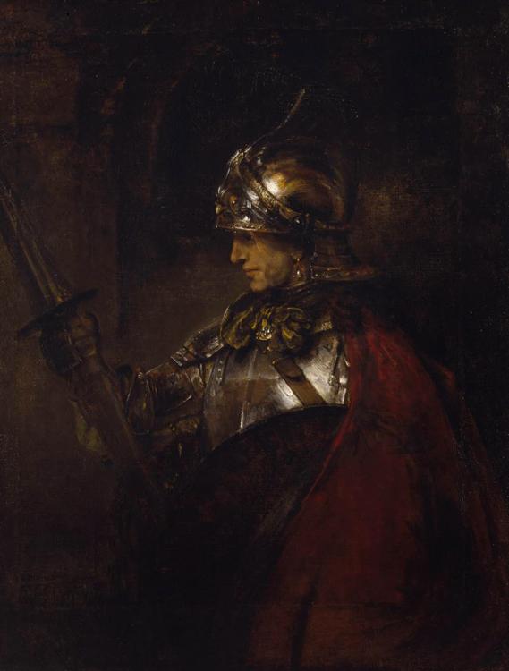 REMBRANDT Harmenszoon van Rijn A Man in Armour (mk33) oil painting image